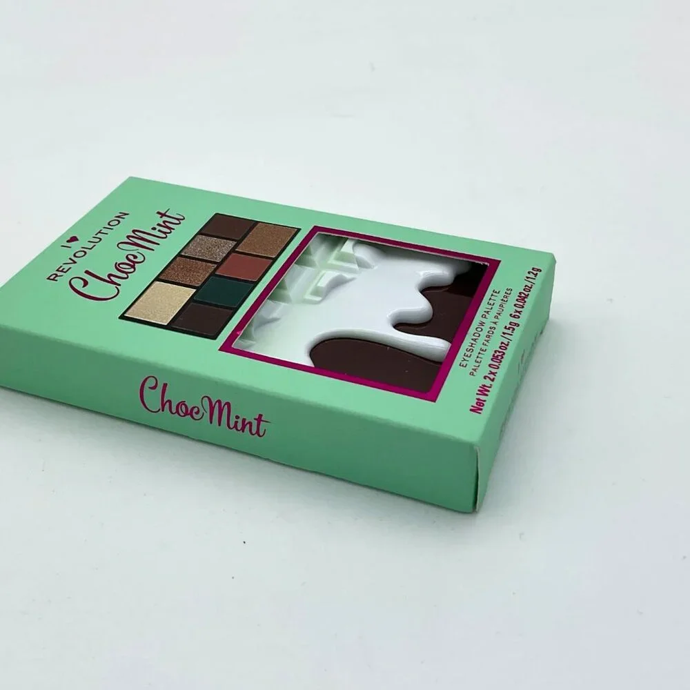 I Heart Revolution Mint Chocolate Mini Eyeshadow Palette 8 Colors NIP